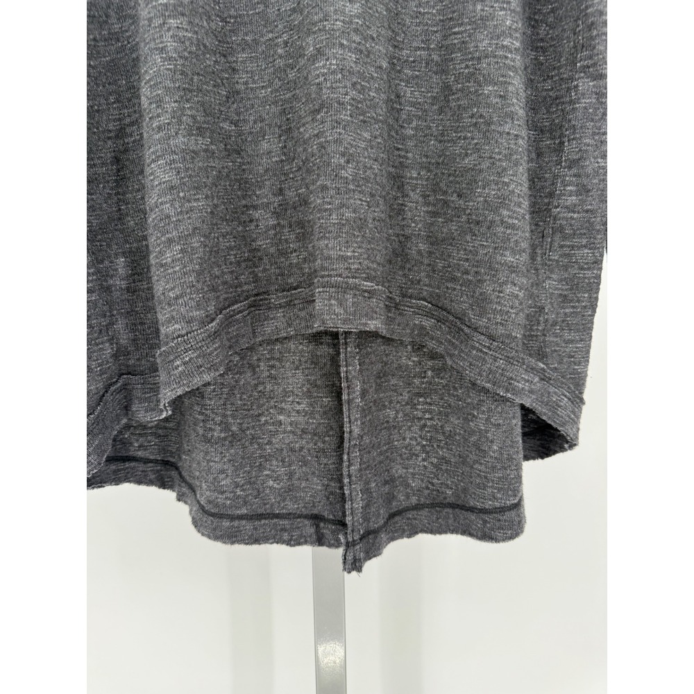 We The Free People Thermal Knit Tunic Top Pullover Long Sleeve Gray - Picture 4 of 11